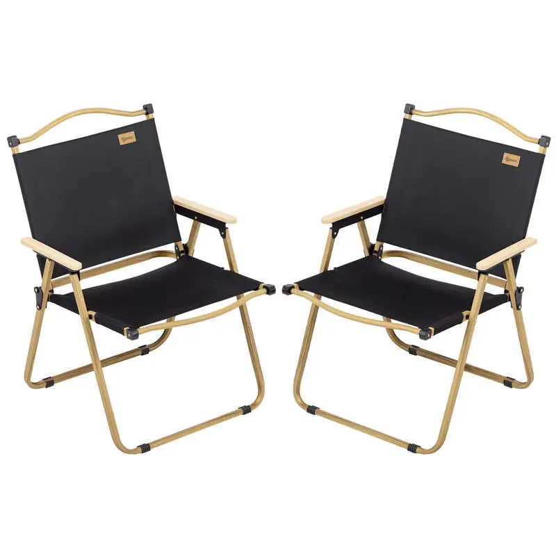 Outsunny 2 Pack Folding Camping Chair, Lightweight & Portable Beach Chairs Armchairs, Perfect for Festivals, Fishing, Picnic and Hiking, Black
Outsunny 2 Pack Folding Camping Chair, Lightweight & Portable Beach Chairs Armchairs, Perfect for Festivals, Fishing, Picnic and Hiking, Black