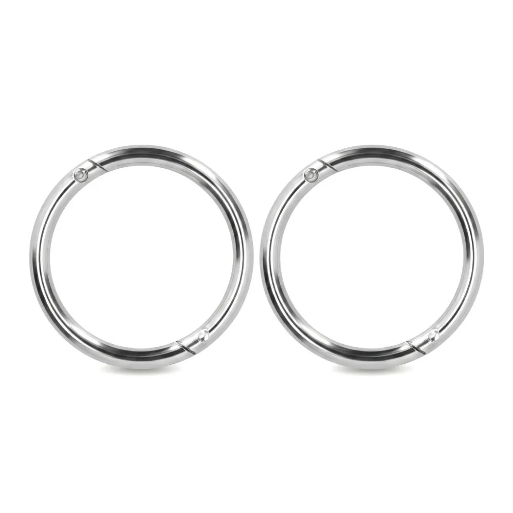 2Pcs Easy Insert Carbon Steel Bull Nose Ring Heavy Duty Automatic Locking Carbon Steel Ring Durable Automatic Locking Ring Bull
2Pcs Easy Insert Carbon Steel Bull Nose Ring Heavy Duty Automatic Locking Carbon Steel Ring Durable Automatic Locking Ring Bull
