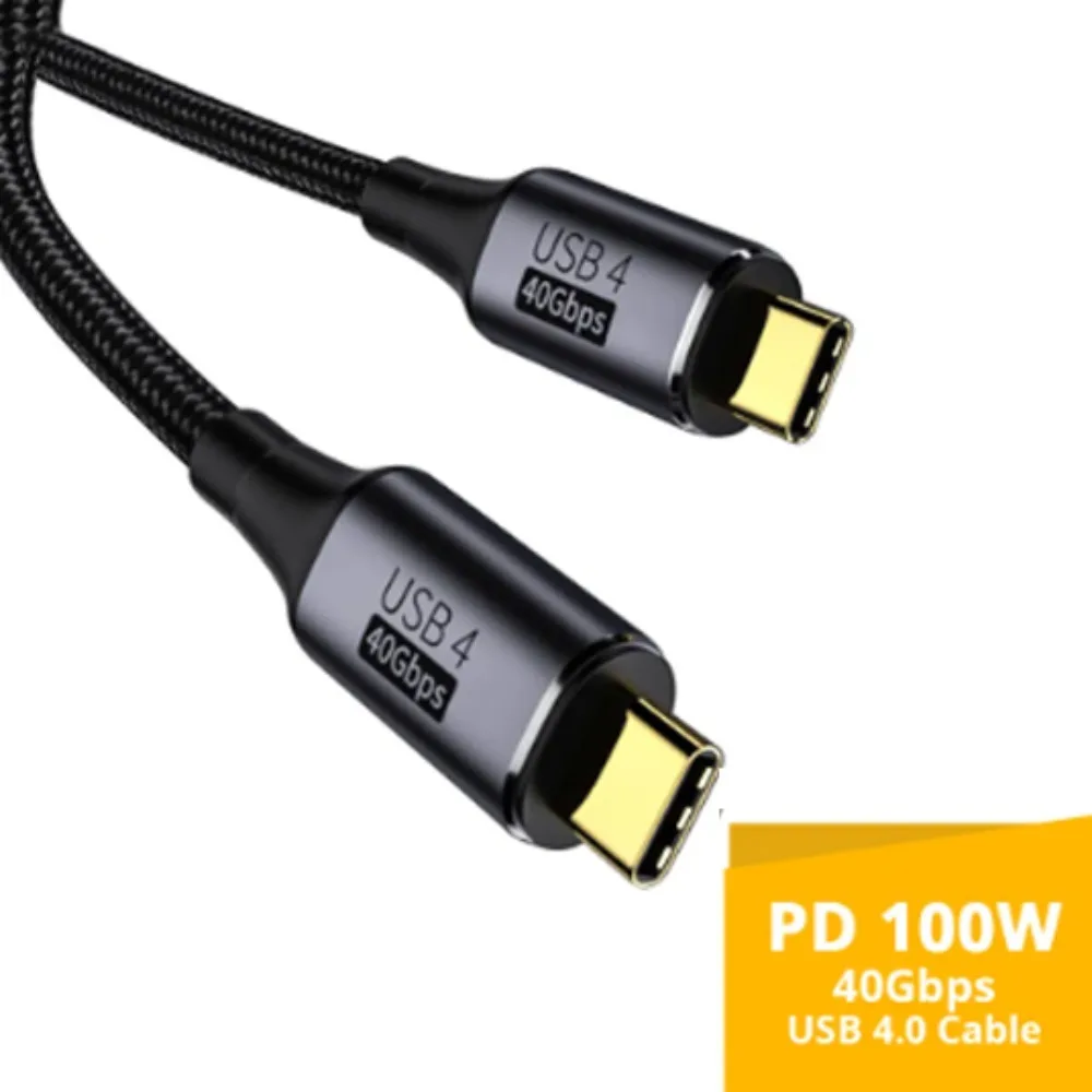 8K@60Hz Thunderbolt 3 Fast Charging Cable 40Gbps USB4.0 USB C To Type C Data Cord Straight Head/Elbow Type C To Type C
8K@60Hz Thunderbolt 3 Fast Charging Cable 40Gbps USB4.0 USB C To Type C Data Cord Straight Head/Elbow Type C To Type C