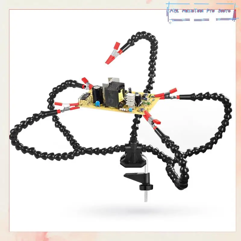 Desk Clamp Soldering Third Hand Tool Flexible Arms Soldering Station Holder For Electronic Repair Soldering-A73I
Desk Clamp Soldering Third Hand Tool Flexible Arms Soldering Station Holder For Electronic Repair Soldering-A73I