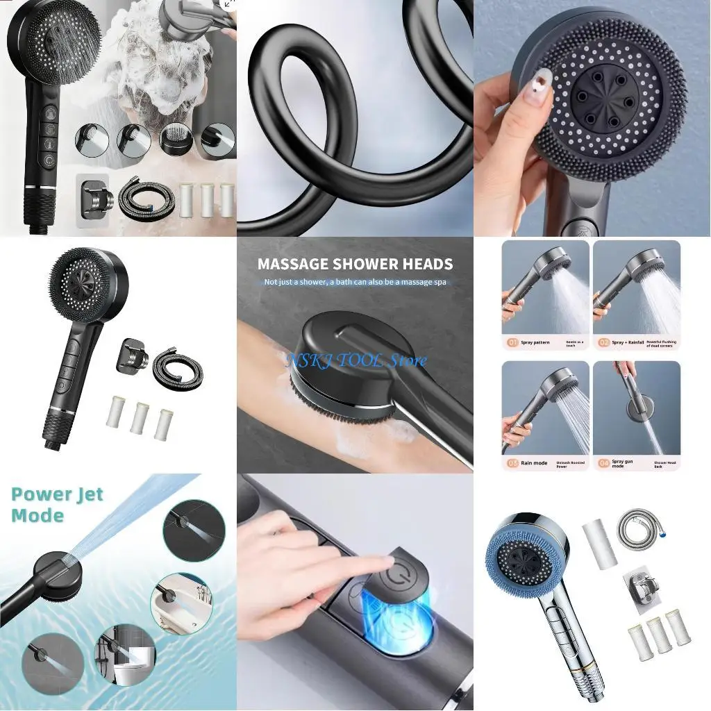 L8RC Water Saving High Pressure Filter Shower Head 4 Sprays Setting Massage Hand Showerhead For Enhanced Bath Experience
L8RC Water Saving High Pressure Filter Shower Head 4 Sprays Setting Massage Hand Showerhead For Enhanced Bath Experience