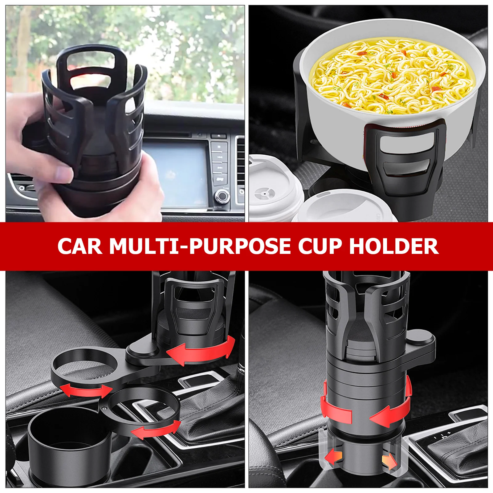 360 Degree Rotating Car Cup Holder Auto Drink Organizer Stand Vehicle Water Bottle Storage Rack Durable Auto Accessories
360 Degree Rotating Car Cup Holder Auto Drink Organizer Stand Vehicle Water Bottle Storage Rack Durable Auto Accessories
