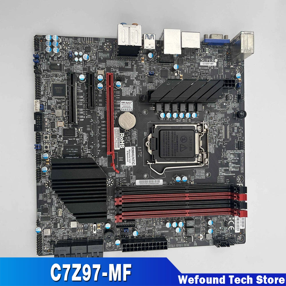 Материнская плата рабочей станции для Supermicro Z97 LGA1150 с поддержкой I7 5775C C7Z97-MF
Материнская плата рабочей станции для Supermicro Z97 LGA1150 с поддержкой I7 5775C C7Z97-MF