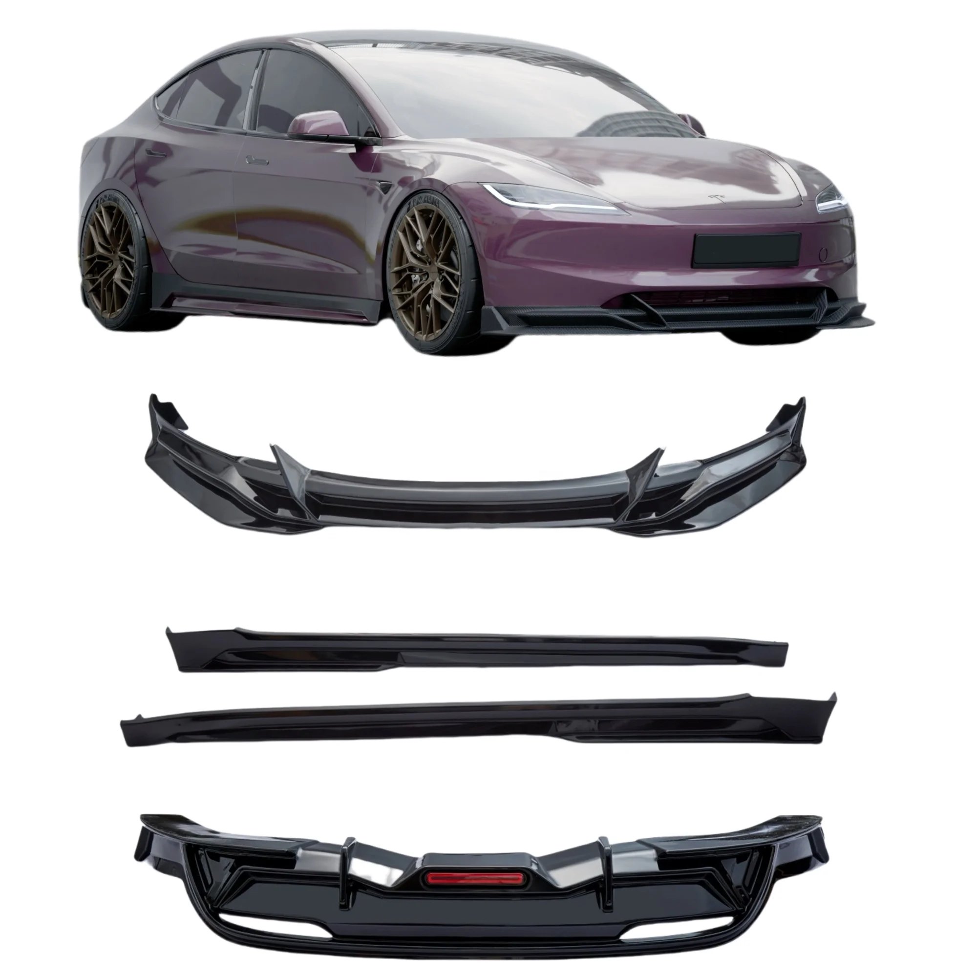 Dream Garage 2024New Model 3 Aero Kit Body Accessories Front Lip Rear Diffuser Side Skirts For New Mode 3 Highland Bodykit
Dream Garage 2024New Model 3 Aero Kit Body Accessories Front Lip Rear Diffuser Side Skirts For New Mode 3 Highland Bodykit