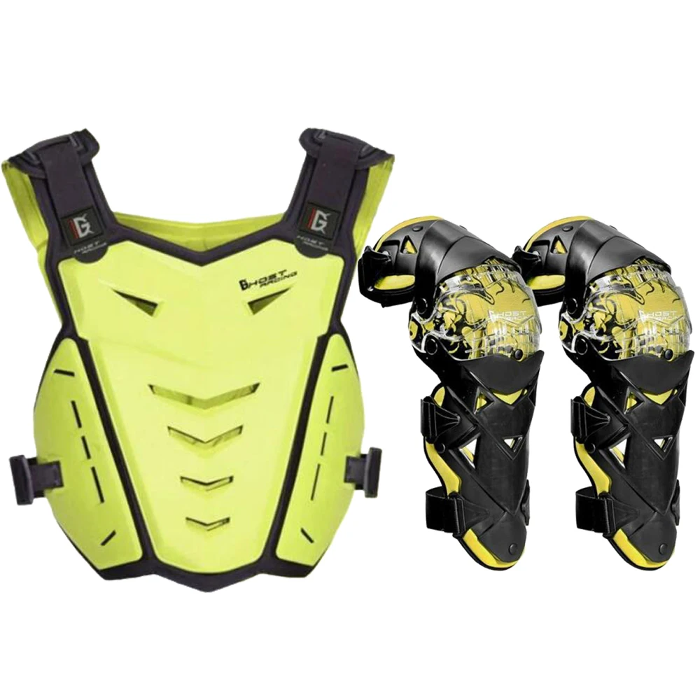 Chest Back Protection Vest & Knee For Motocross Skiing Skating Outdoor Driving Motorcycle Dirt Bike Body Armor Protective Gear
Chest Back Protection Vest & Knee For Motocross Skiing Skating Outdoor Driving Motorcycle Dirt Bike Body Armor Protective Gear
