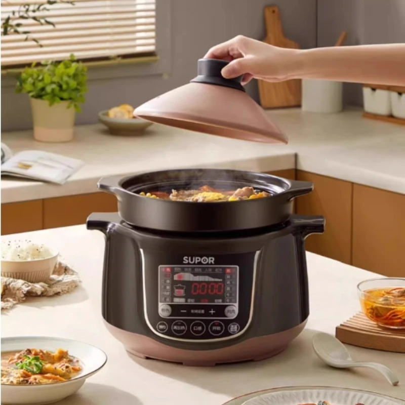 Электрическая кастрюля для супа, новая модель, большая кастрюля для тушения огневой мощи, электрическая кастрюля, многофункциональная кастрюля для каши, бытовая
Электрическая кастрюля для супа, новая модель, большая кастрюля для тушения огневой мощи, электрическая кастрюля, многофункциональная кастрюля для каши, бытовая