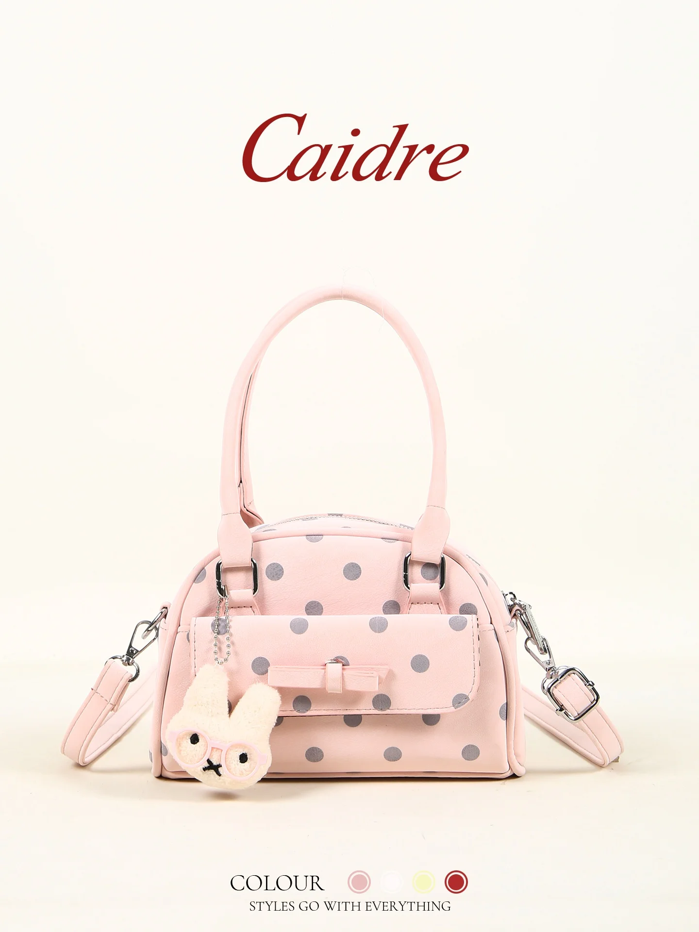 Caidre Polka Dot Bag Women's Handbag Bowling Bag Crossbody Shoulder Bag Luxury Lightweight 2026 New Style Korean Style
Caidre Polka Dot Bag Women's Handbag Bowling Bag Crossbody Shoulder Bag Luxury Lightweight 2026 New Style Korean Style