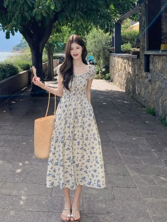 plus Size Floral Print Puff Sleeve Women's Dress Square Collar Waist Cinching Long Dress Commute Style High Waist A-Line Skirt
plus Size Floral Print Puff Sleeve Women's Dress Square Collar Waist Cinching Long Dress Commute Style High Waist A-Line Skirt