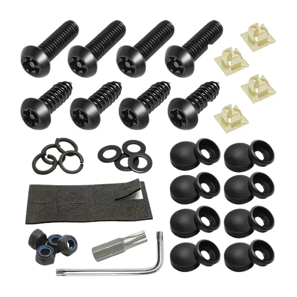 Anti Theft License Plate Screws License Plate Security Screws Kit For Fastening Frame License Plate Cover Security Bolts
Anti Theft License Plate Screws License Plate Security Screws Kit For Fastening Frame License Plate Cover Security Bolts