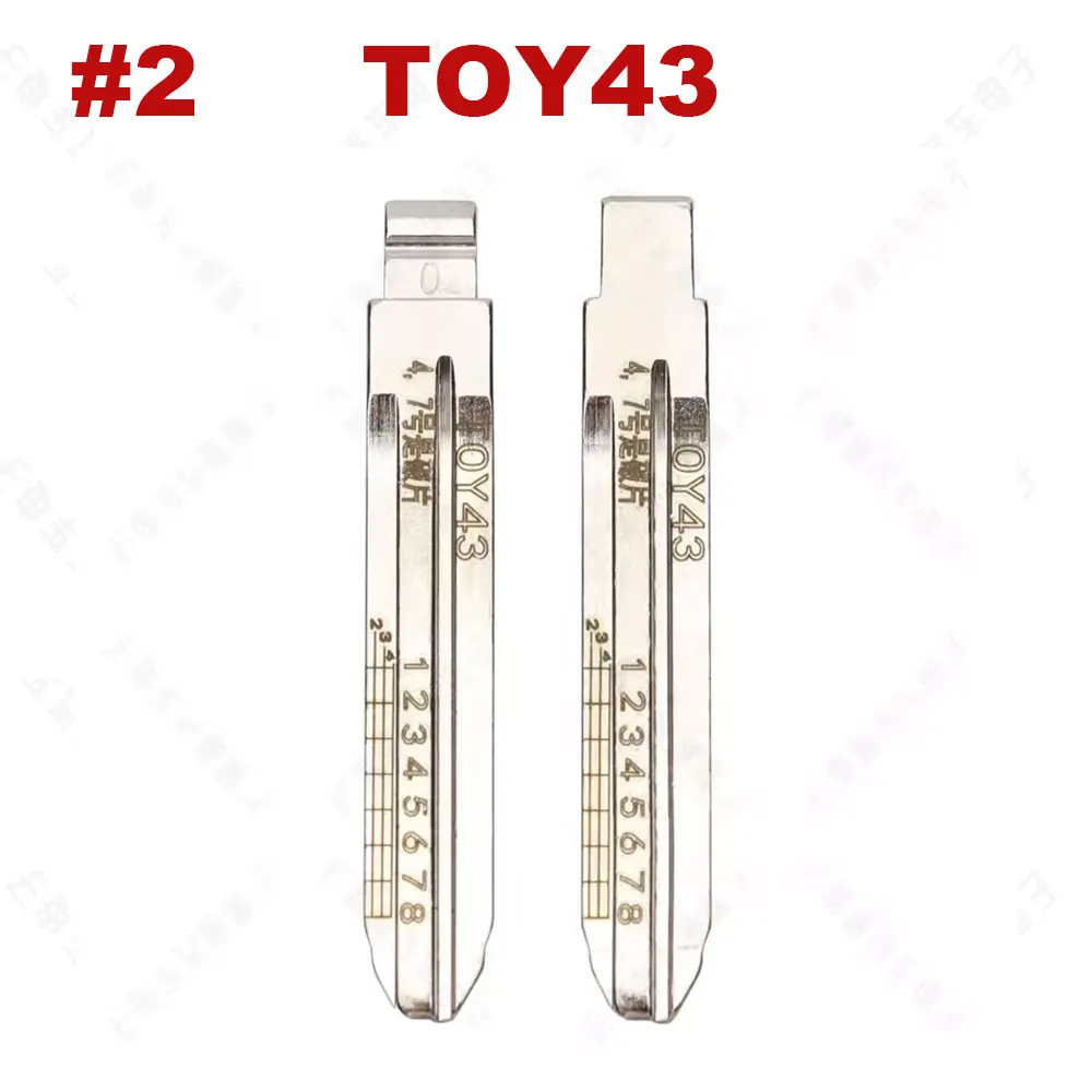5pcs TOY43 Engraved Line Key Blade Scale Shearing Teeth Cutting Key Blank Clipper Key Blade For Toyota 4.7 Key Pin
5pcs TOY43 Engraved Line Key Blade Scale Shearing Teeth Cutting Key Blank Clipper Key Blade For Toyota 4.7 Key Pin