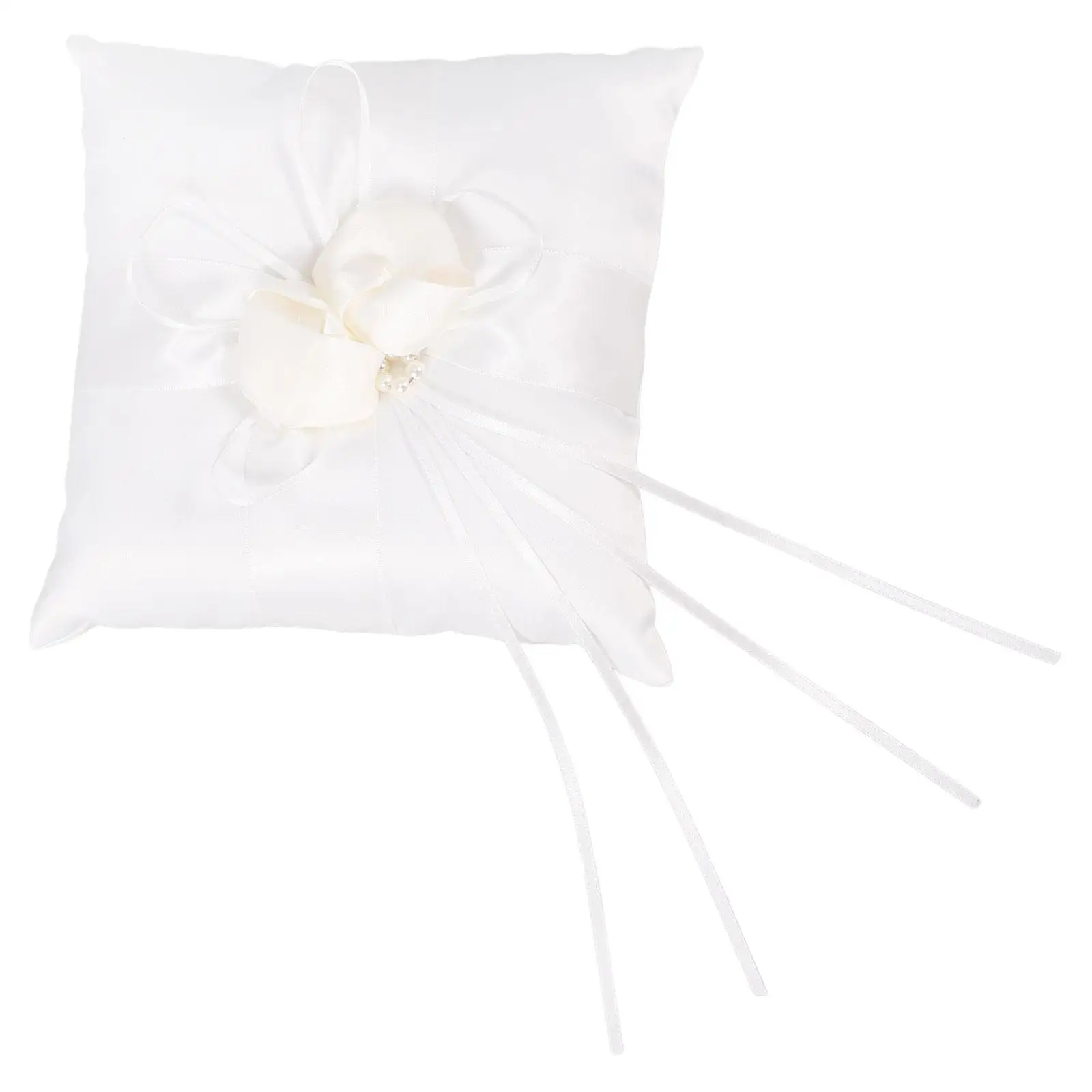20x20cm White Wedding Ring Pillow Satin Ribbons Flower Bud Buckle Easy to Store Carry Bridal Ceremony Decoration
20x20cm White Wedding Ring Pillow Satin Ribbons Flower Bud Buckle Easy to Store Carry Bridal Ceremony Decoration