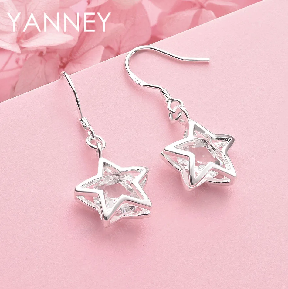 Exquisite 925 Sterling Silver Star Earrings for Women, Fashionable Wedding Gift Jewelry Accessories
Exquisite 925 Sterling Silver Star Earrings for Women, Fashionable Wedding Gift Jewelry Accessories