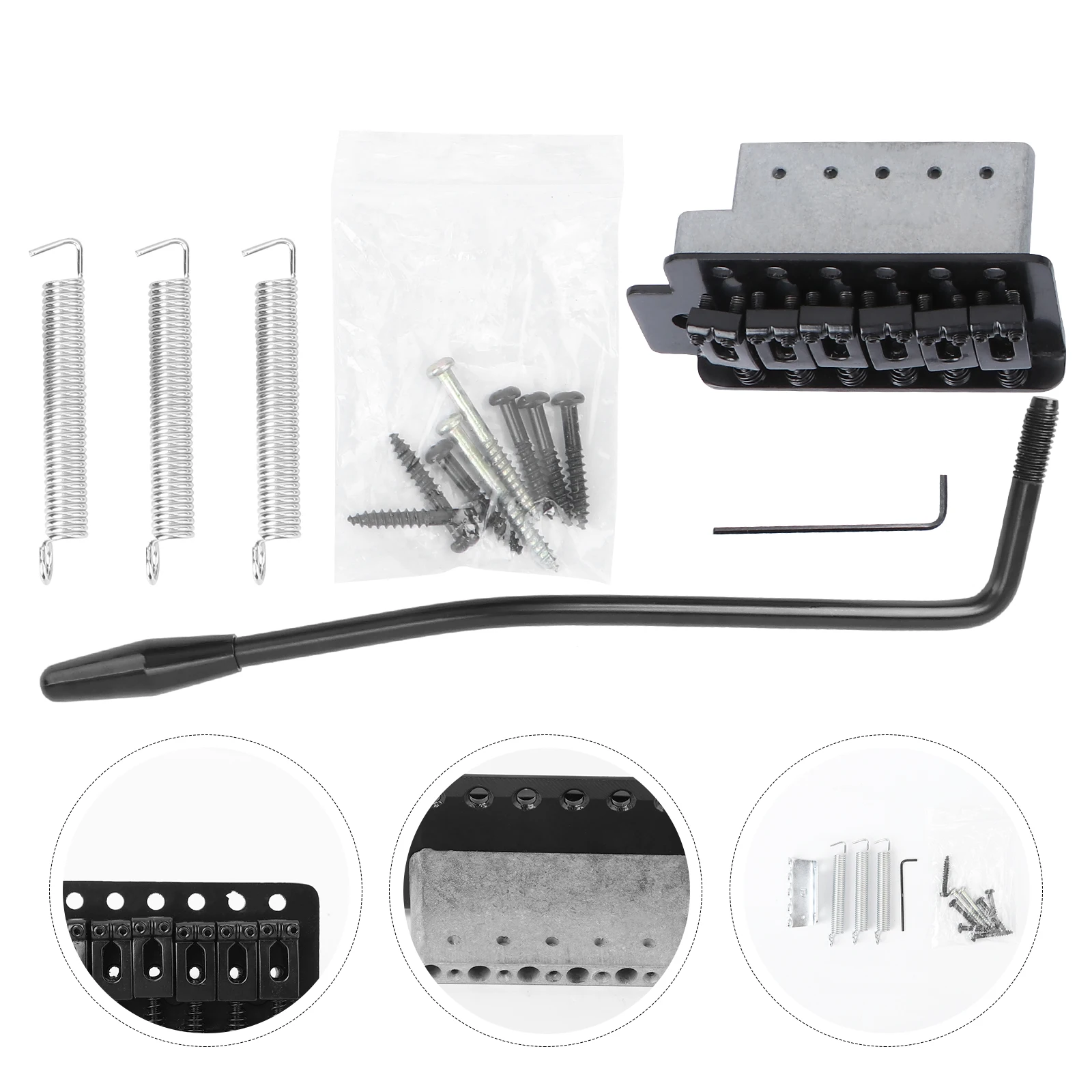 Black Guitar Bridge Set Left Handed 6 String Electric Single Tremolo Metal Accessories Parts Guitar Components
Black Guitar Bridge Set Left Handed 6 String Electric Single Tremolo Metal Accessories Parts Guitar Components