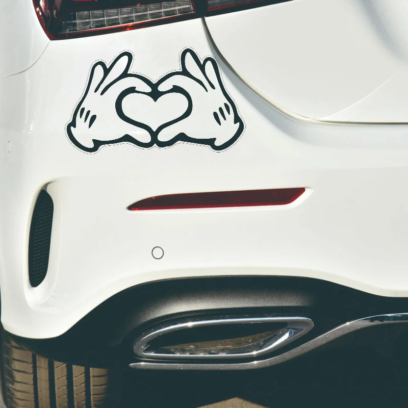 Heart Gesture Car Stickers, Vinyl Decals for Window, Body, Triangle Window & Rear Decoration
Heart Gesture Car Stickers, Vinyl Decals for Window, Body, Triangle Window & Rear Decoration