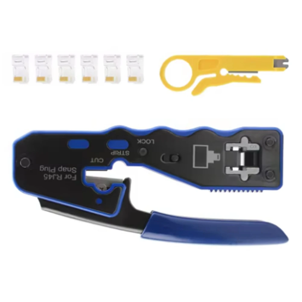 RMWIN-Pass Through Crimper Stripper Cutter Multifunctional Network Cable Pliers Piercing And Crimping Pliers
RMWIN-Pass Through Crimper Stripper Cutter Multifunctional Network Cable Pliers Piercing And Crimping Pliers