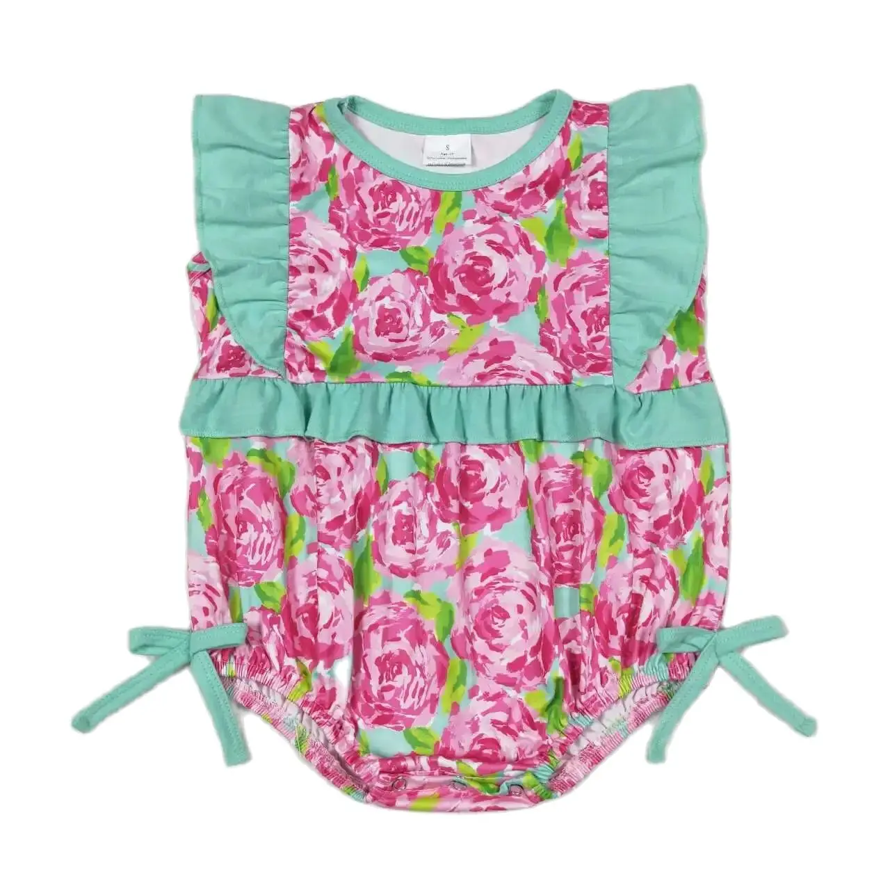 Wholesale Toddler Bubble Pink Floral One-piece Newborn Romper Baby Girl Summer Green Short Sleeves Ruffle Jumpsuit Kids Clothing
Wholesale Toddler Bubble Pink Floral One-piece Newborn Romper Baby Girl Summer Green Short Sleeves Ruffle Jumpsuit Kids Clothing