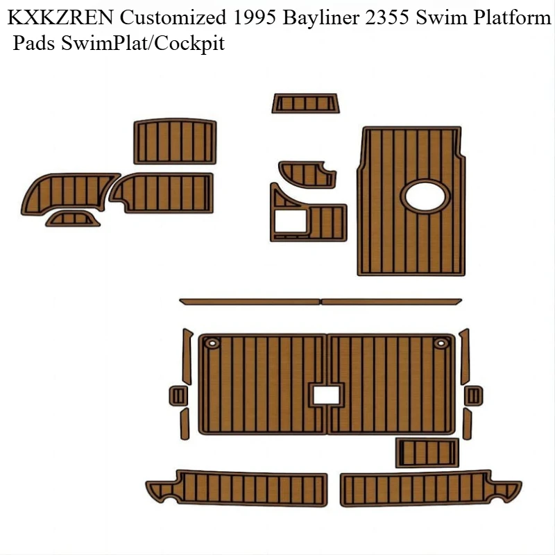 KXKZREN Customized 1995 Bayliner 2355 Swim Platform Pads SwimPlat/Cockpit for Kayak Boat EVA Foam Flooring Pad Self-adhesive Mat
KXKZREN Customized 1995 Bayliner 2355 Swim Platform Pads SwimPlat/Cockpit for Kayak Boat EVA Foam Flooring Pad Self-adhesive Mat