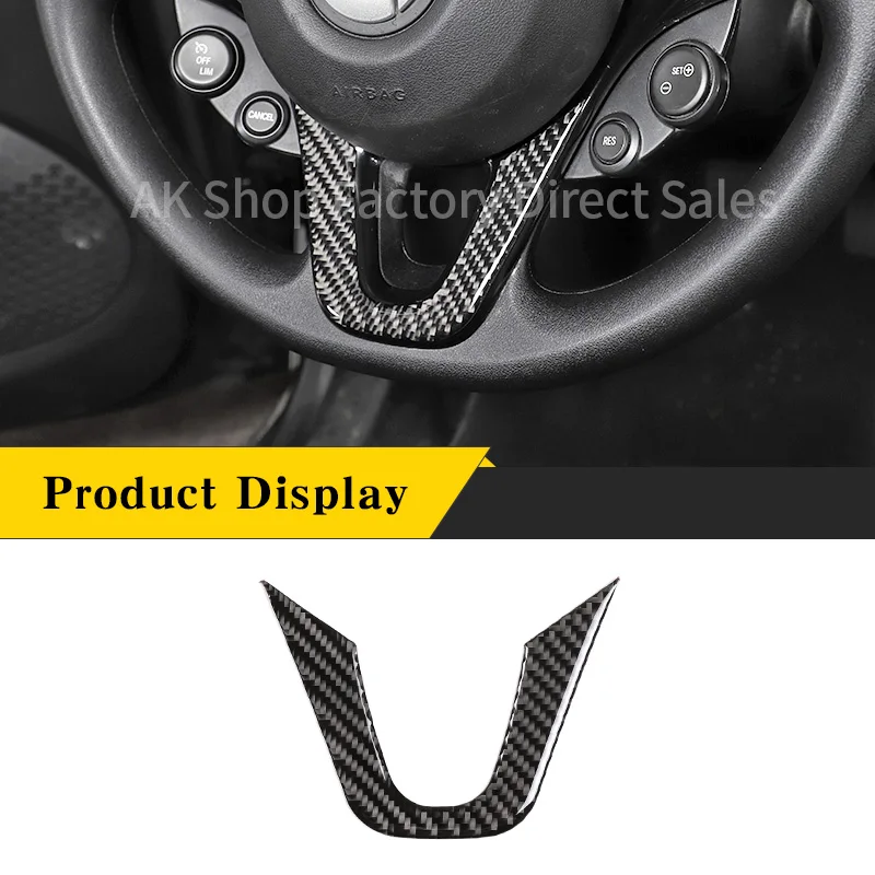 For Mercedes Benz Smart 2016-2021 Real Carbon Fiber Car Steering Wheel Panel Cover Decorative Sticker Car Interior Accessories
For Mercedes Benz Smart 2016-2021 Real Carbon Fiber Car Steering Wheel Panel Cover Decorative Sticker Car Interior Accessories