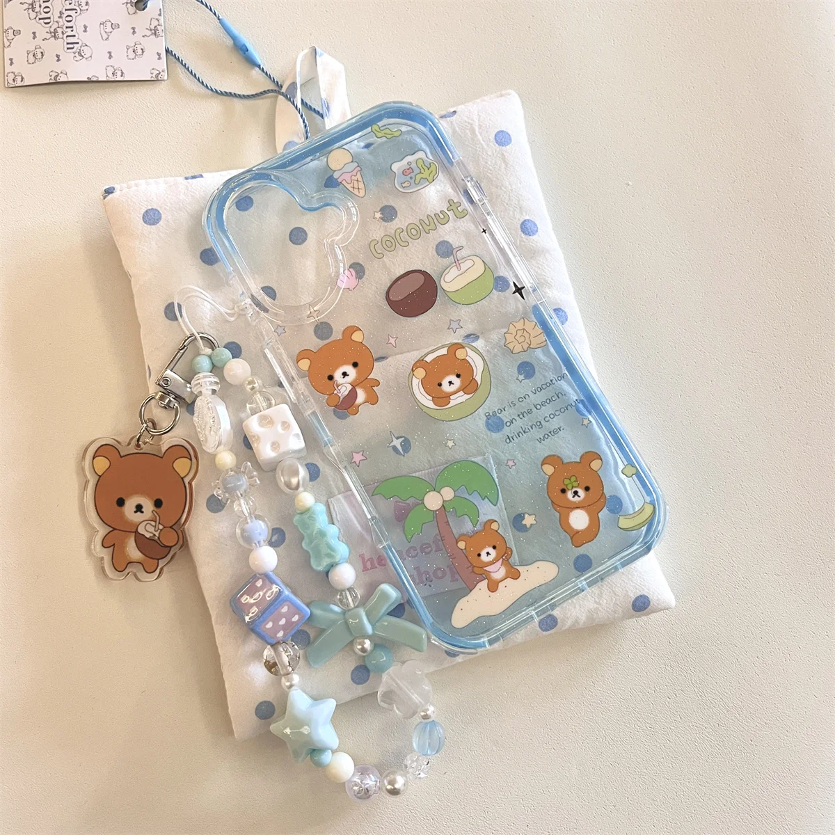 Cute little bear on the blue coconut tree Phone Case For iPhone 16 15 14 13 Pro Max fundas iphone 15 case Protective cover
Cute little bear on the blue coconut tree Phone Case For iPhone 16 15 14 13 Pro Max fundas iphone 15 case Protective cover