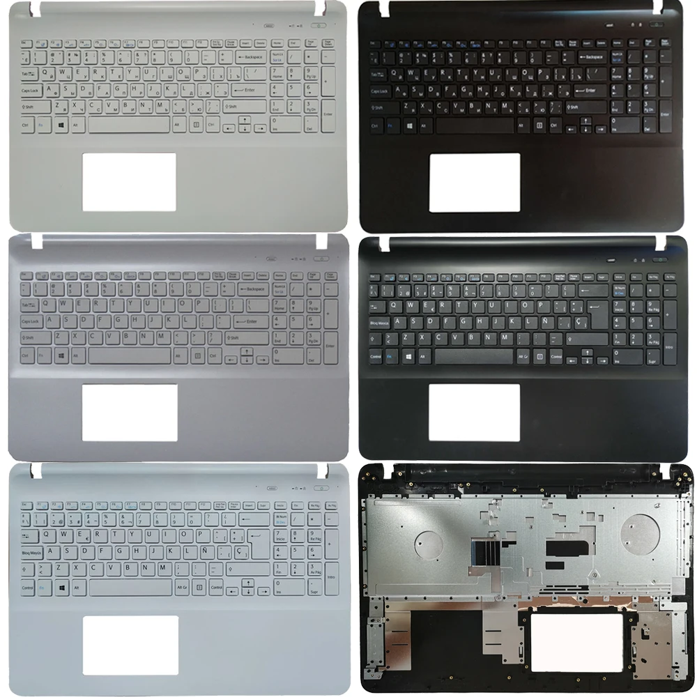 New US/Russian/Spanish Keyboard For Sony Vaio SVF15 SVF152 SVF151 FIT15 SVF153 SVF1541 SVF152A29V With Palmrest Upper Cover Case
New US/Russian/Spanish Keyboard For Sony Vaio SVF15 SVF152 SVF151 FIT15 SVF153 SVF1541 SVF152A29V With Palmrest Upper Cover Case