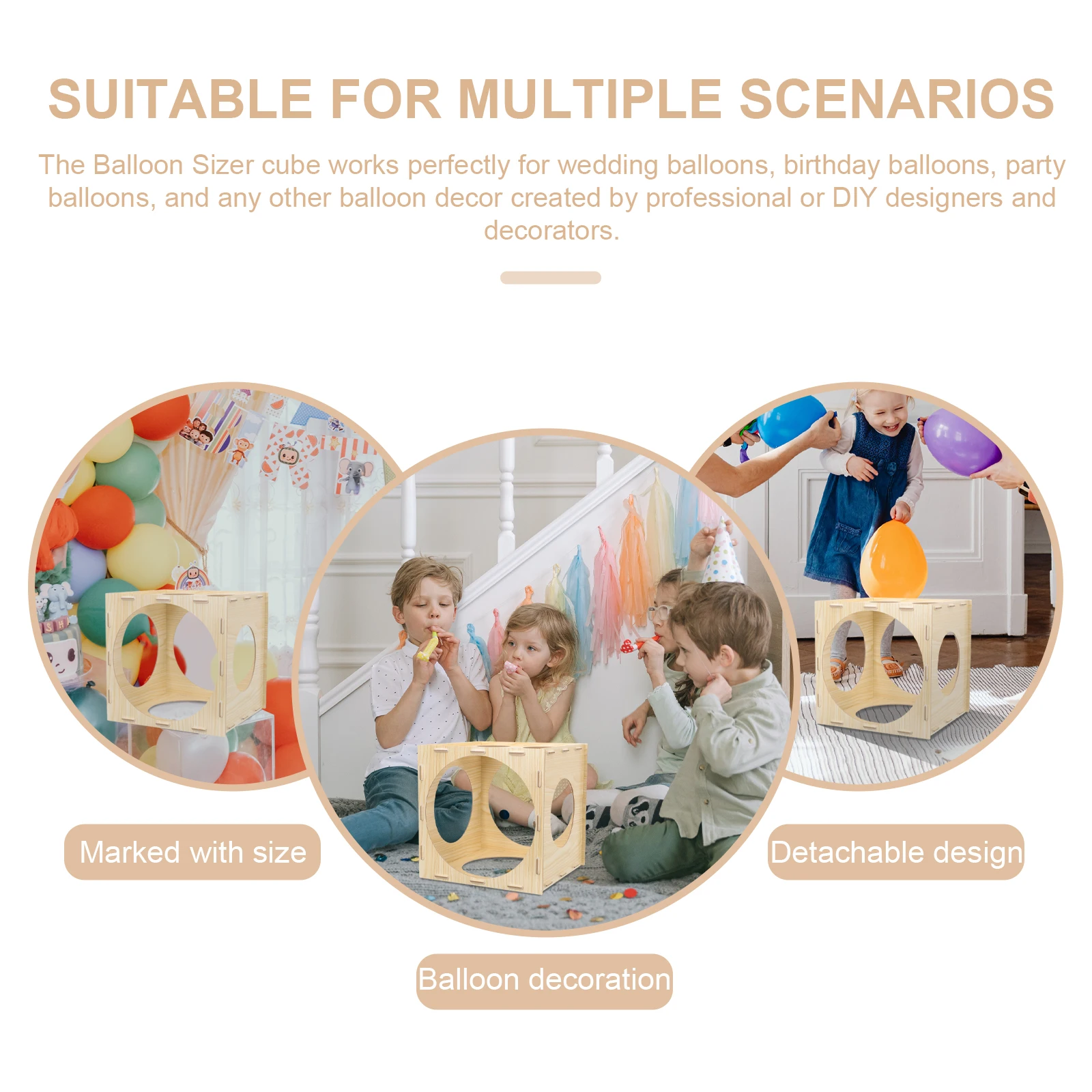 Balloon Measure Box Professional Tool Foldable Detachable Sizer Party Decoration Wedding Balloons Measuring Device Household
Balloon Measure Box Professional Tool Foldable Detachable Sizer Party Decoration Wedding Balloons Measuring Device Household