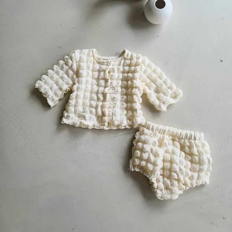 Vintage Crepe Toddler Baby Suit Long Sleeve Baby Blouses Top and Shorts for Girls Clothing Soft Breathable Newborn Baby Bodysuit
Vintage Crepe Toddler Baby Suit Long Sleeve Baby Blouses Top and Shorts for Girls Clothing Soft Breathable Newborn Baby Bodysuit