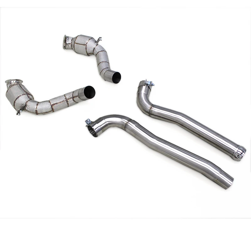 Auto Catted Downpipe for Mercedes-Benz AMG GTS 2016-2023 Exhaust Heat Shield Stainless Steel 100/200/300 Cell Catalyst Downpipe
Auto Catted Downpipe for Mercedes-Benz AMG GTS 2016-2023 Exhaust Heat Shield Stainless Steel 100/200/300 Cell Catalyst Downpipe