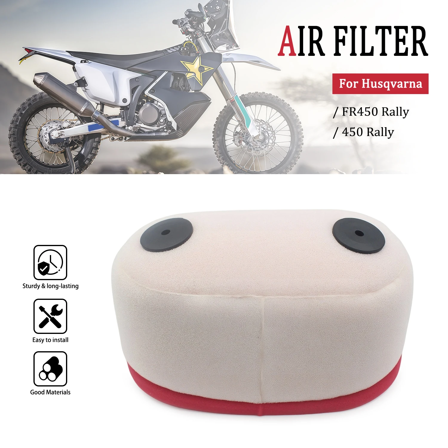 Motorcycle Parts Air Filter Element Intake Cleaner Cotton For Husqvarna FR 450 Rally 2019-2021 2022 2023 Rally Replica 2019-2023
Motorcycle Parts Air Filter Element Intake Cleaner Cotton For Husqvarna FR 450 Rally 2019-2021 2022 2023 Rally Replica 2019-2023