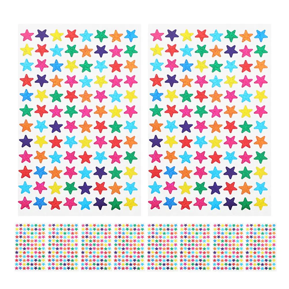 960pcs Star Stickers Self Adhesive Pentagram Reward Kids Safe Material Teacher Supplies Craft Decorations Student
960pcs Star Stickers Self Adhesive Pentagram Reward Kids Safe Material Teacher Supplies Craft Decorations Student