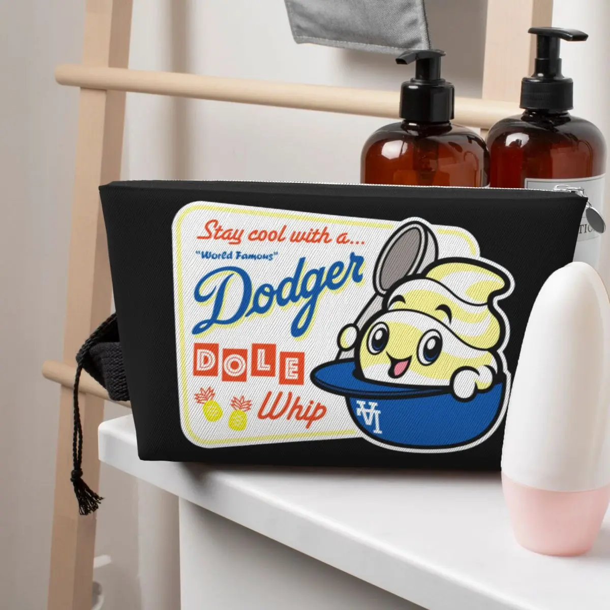 World Famous Dodger Dole Whip Women Cosmetic Bags Travel Makeup Organizer Pouch Toiletry Storage Dopp Kit Case
World Famous Dodger Dole Whip Women Cosmetic Bags Travel Makeup Organizer Pouch Toiletry Storage Dopp Kit Case