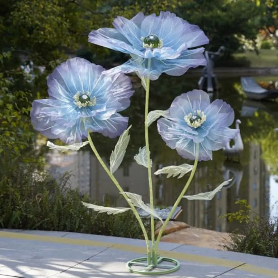 Giant Artificial Flowers for Decoration with Stand, Extra-Large Gradient Blue to Purple Faux Bloom Display for Wedding Decor, E
Giant Artificial Flowers for Decoration with Stand, Extra-Large Gradient Blue to Purple Faux Bloom Display for Wedding Decor, E