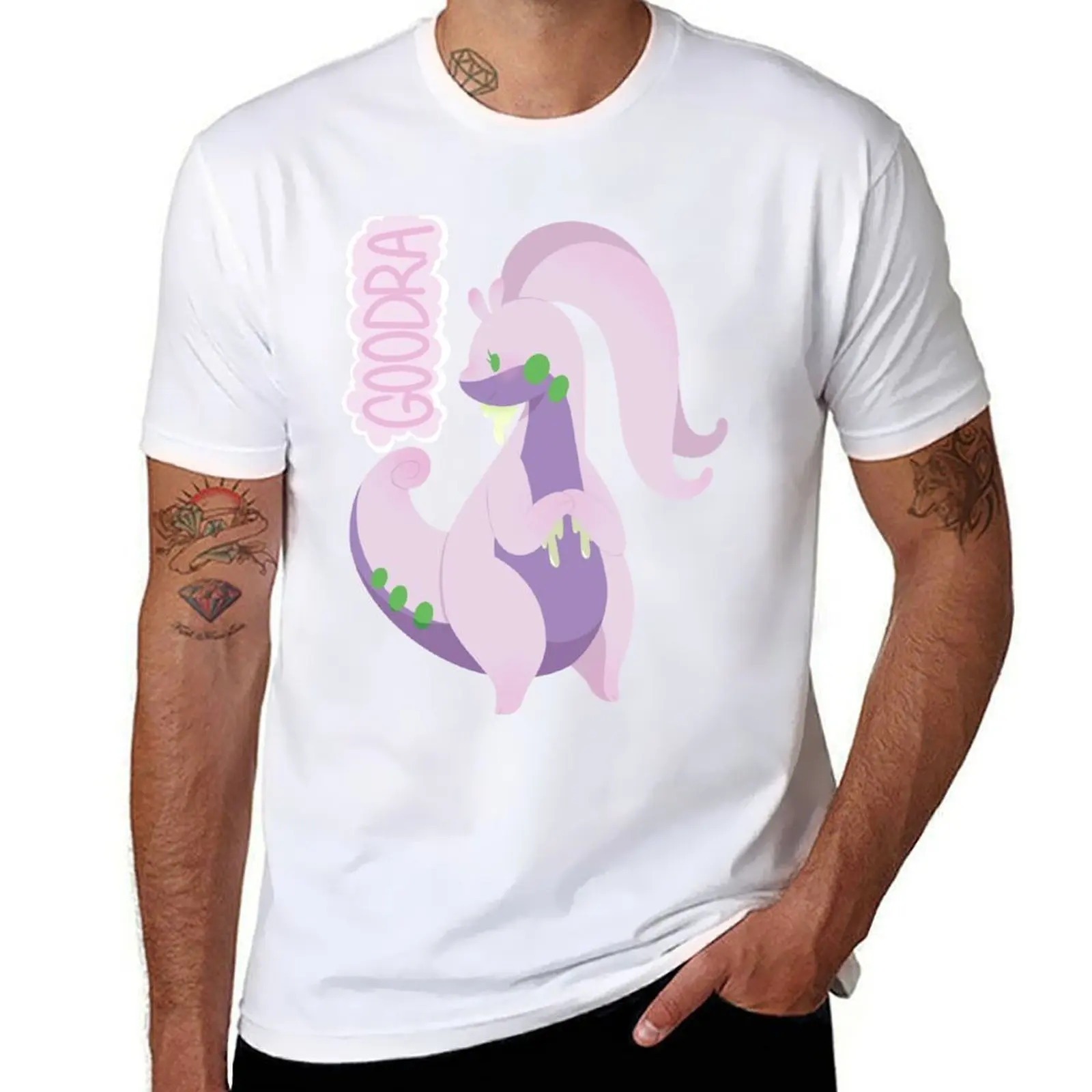Футболка Goodra, футболки для мужчин, облегающая футболка, футболка с индивидуальным принтом
Футболка Goodra, футболки для мужчин, облегающая футболка, футболка с индивидуальным принтом