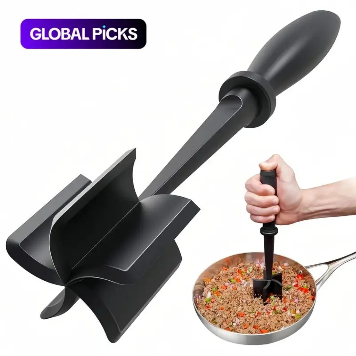 1pc Meat Chopper, Meat Shredder, Heat Resistant Suitable For Hamburger Meat Ground Beef Smasher
1pc Meat Chopper, Meat Shredder, Heat Resistant Suitable For Hamburger Meat Ground Beef Smasher