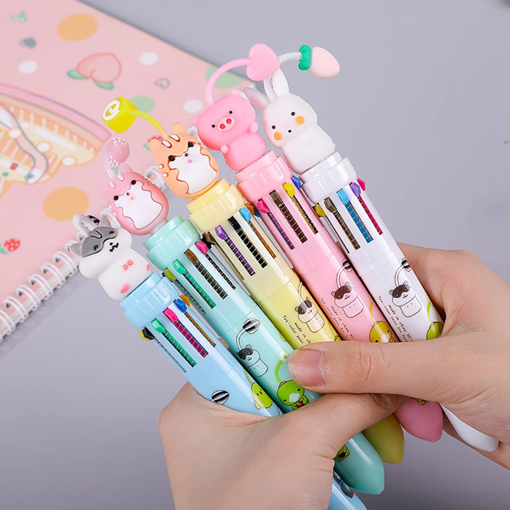 4Pcs 10 Colors Ballpoint Pen Stationery Cute Pens Novelty Cute Kawaii Pen Student Writing Gel Pens Learning Office Supplies
4Pcs 10 Colors Ballpoint Pen Stationery Cute Pens Novelty Cute Kawaii Pen Student Writing Gel Pens Learning Office Supplies