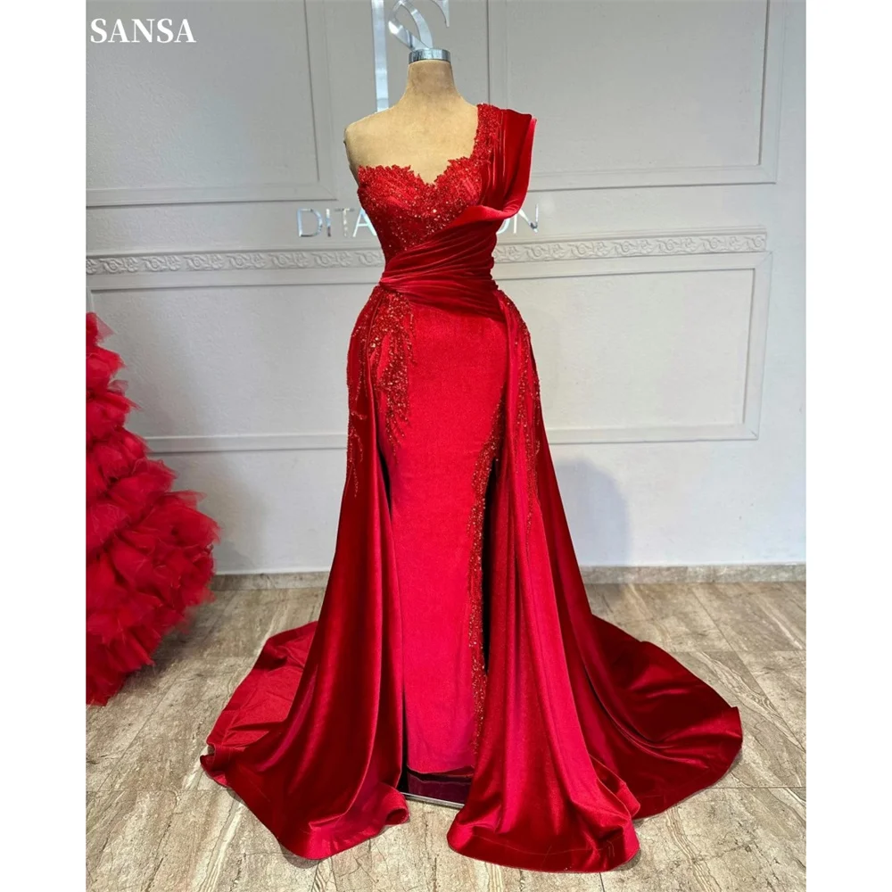 Sansa индивидуальное красное платье со шлейфом, тонкое платье русалки со складками для выпускного вечера, блестящее платье на одно плечо, Vestidos De Noche, изысканные вечерние платья
Sansa индивидуальное красное платье со шлейфом, тонкое платье русалки со складками для выпускного вечера, блестящее платье на одно плечо, Vestidos De Noche, изысканные вечерние платья