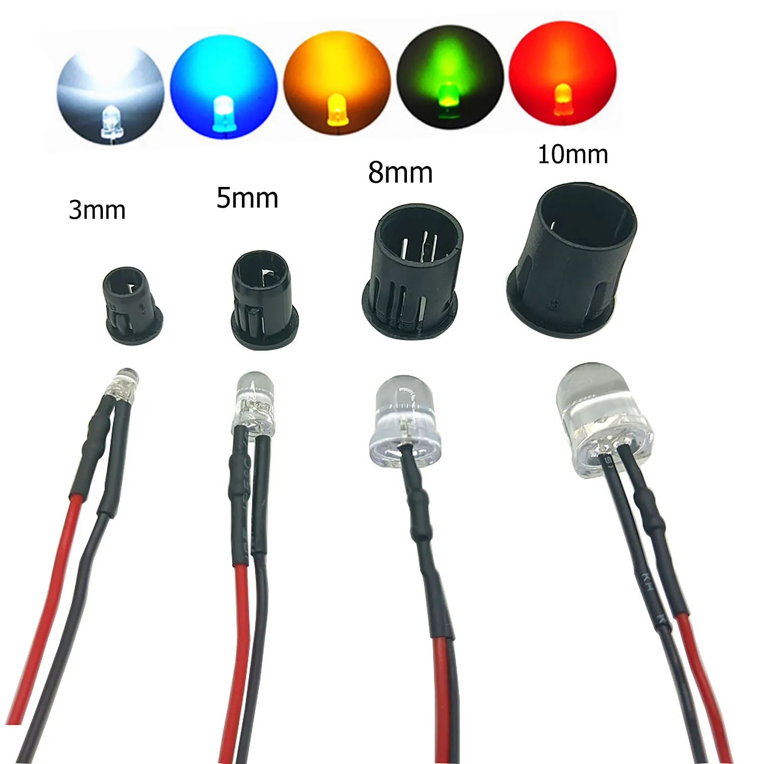 30Pcs Round Light Bead 20cm Pre Wired LED Emitting Diodes Bulb Bright Cable DC 12V Red/Green/Blue/RGB white DIY Decoration Lamp
30Pcs Round Light Bead 20cm Pre Wired LED Emitting Diodes Bulb Bright Cable DC 12V Red/Green/Blue/RGB white DIY Decoration Lamp