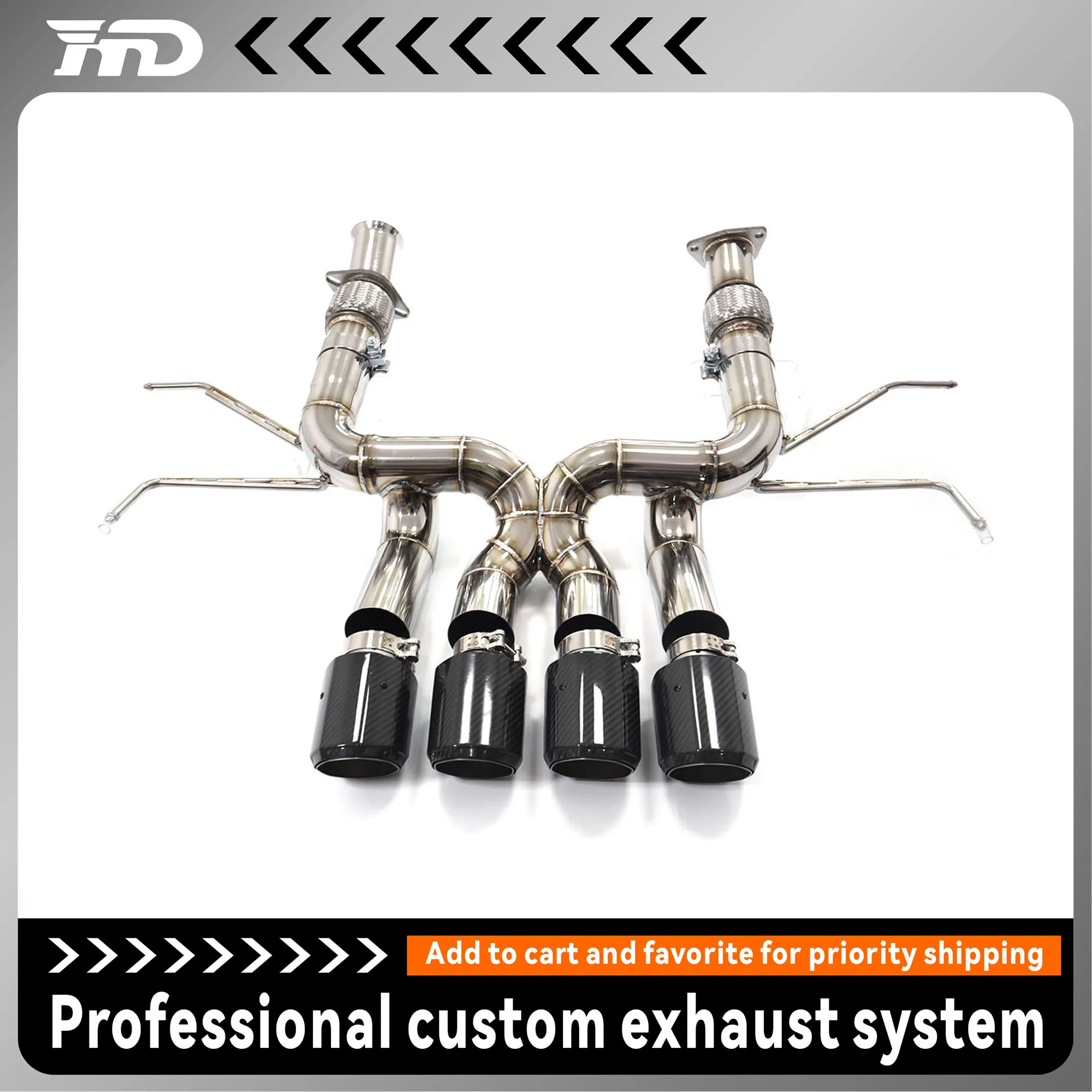 HMD stainless steel Exhaust System Performance Catback And for Chevrolet Corvette C8 Z06 Without valve
HMD stainless steel Exhaust System Performance Catback And for Chevrolet Corvette C8 Z06 Without valve
