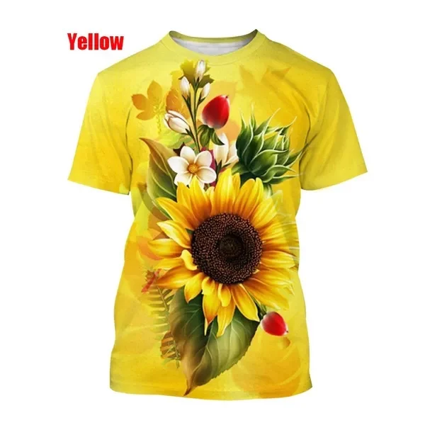 2023 New Fashion Sunflower 3D Printed T-shirt Summer Casual Men's Women's Hip Hop Personality Short Sleeve T-Shirt Fashion Tops
2023 New Fashion Sunflower 3D Printed T-shirt Summer Casual Men's Women's Hip Hop Personality Short Sleeve T-Shirt Fashion Tops