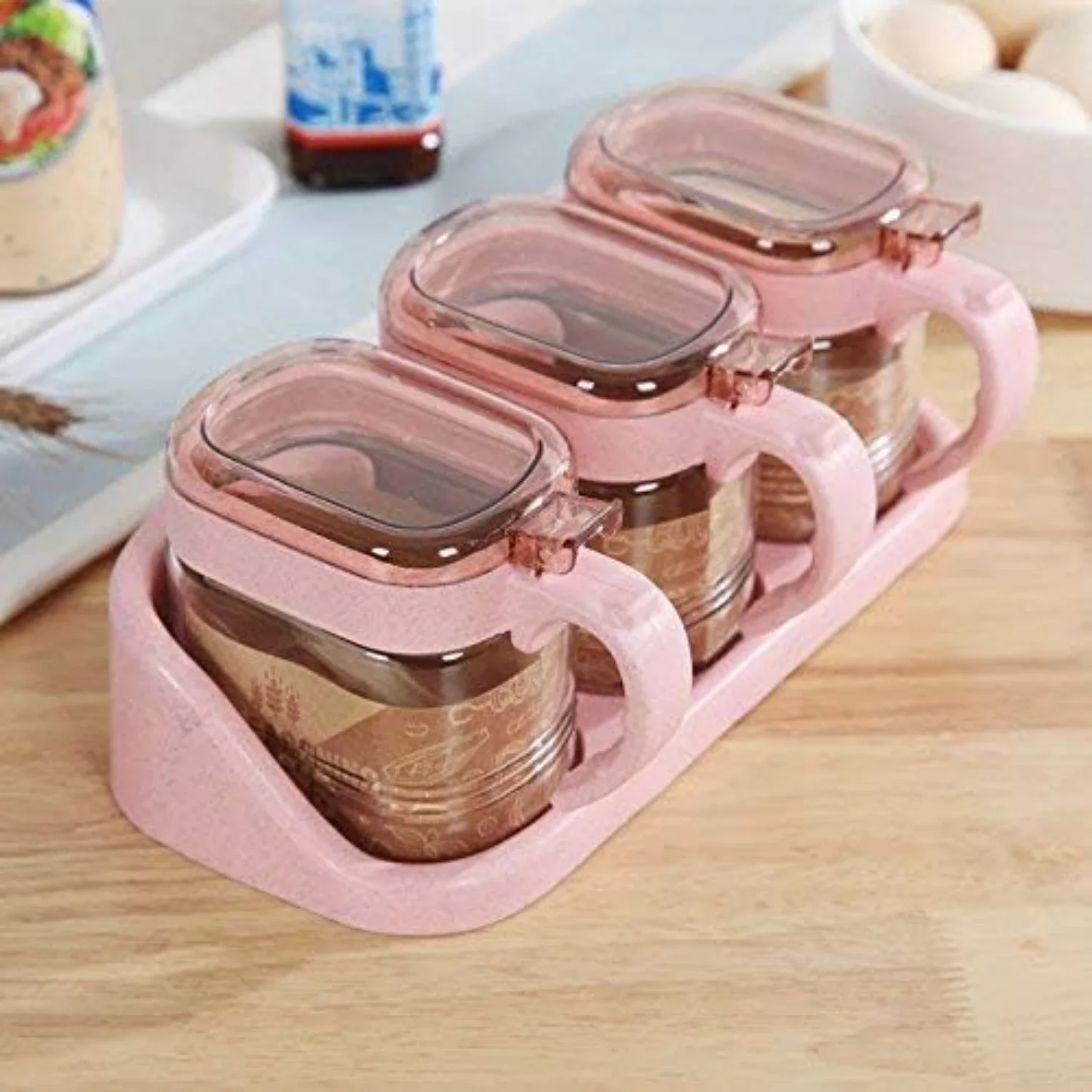 Elegant and sophisticated spice jar set - add a touch of style to your kitchen decor with this chic trio! Ideal for enhancing yo
Elegant and sophisticated spice jar set - add a touch of style to your kitchen decor with this chic trio! Ideal for enhancing yo