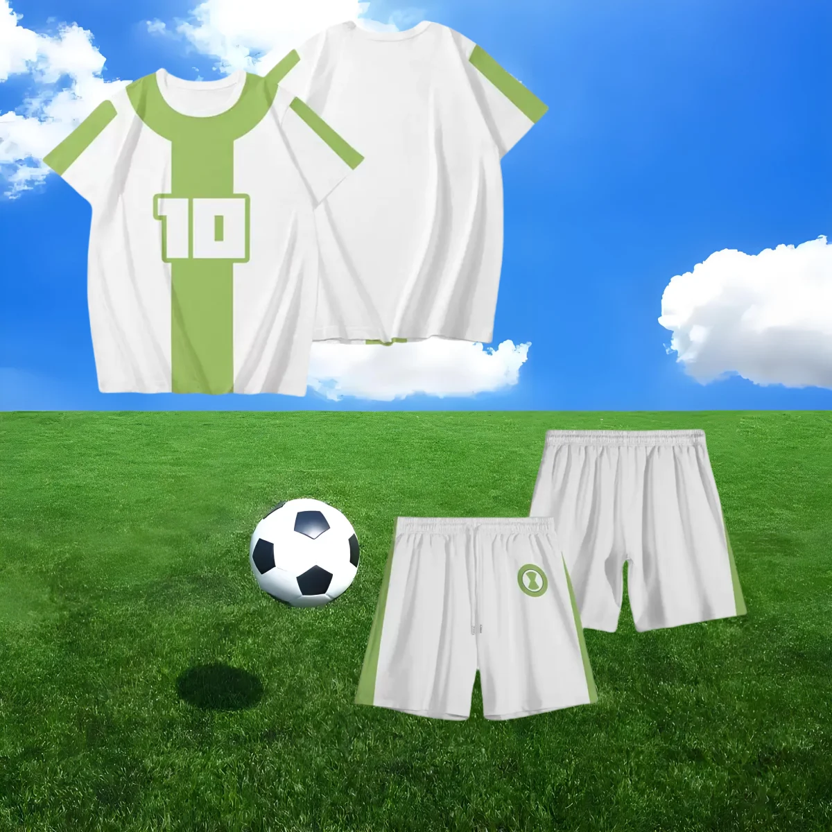 2025 New Summer Trend Teen Hacker Ben10 Adventure Anime Men's and Women's Short Sleeve Shorts Set 3D Printed Sports Training Set
2025 New Summer Trend Teen Hacker Ben10 Adventure Anime Men's and Women's Short Sleeve Shorts Set 3D Printed Sports Training Set