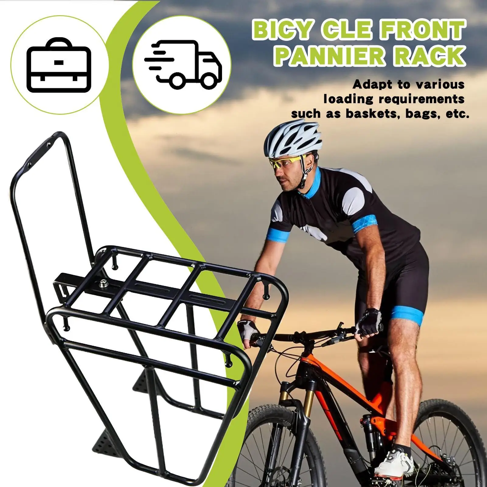Front Bike Rack Bicycle Cargo Racks Load Bearing Bike Carrier Bag Bracket Aluminum Alloy Bicycle Front Rack Mountain Bike parts
Front Bike Rack Bicycle Cargo Racks Load Bearing Bike Carrier Bag Bracket Aluminum Alloy Bicycle Front Rack Mountain Bike parts