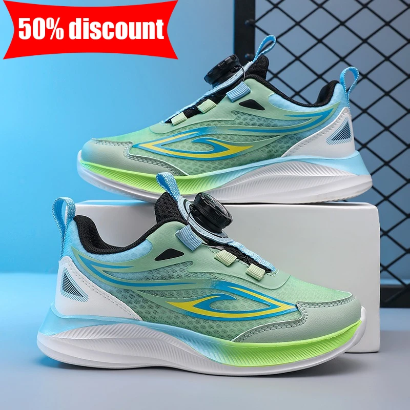 Children Sports Shoes Rotating Buckle Anti Slip Breathe Training Running Shoes Lightweight Comfort Daily Casual Walking Shoes
Children Sports Shoes Rotating Buckle Anti Slip Breathe Training Running Shoes Lightweight Comfort Daily Casual Walking Shoes