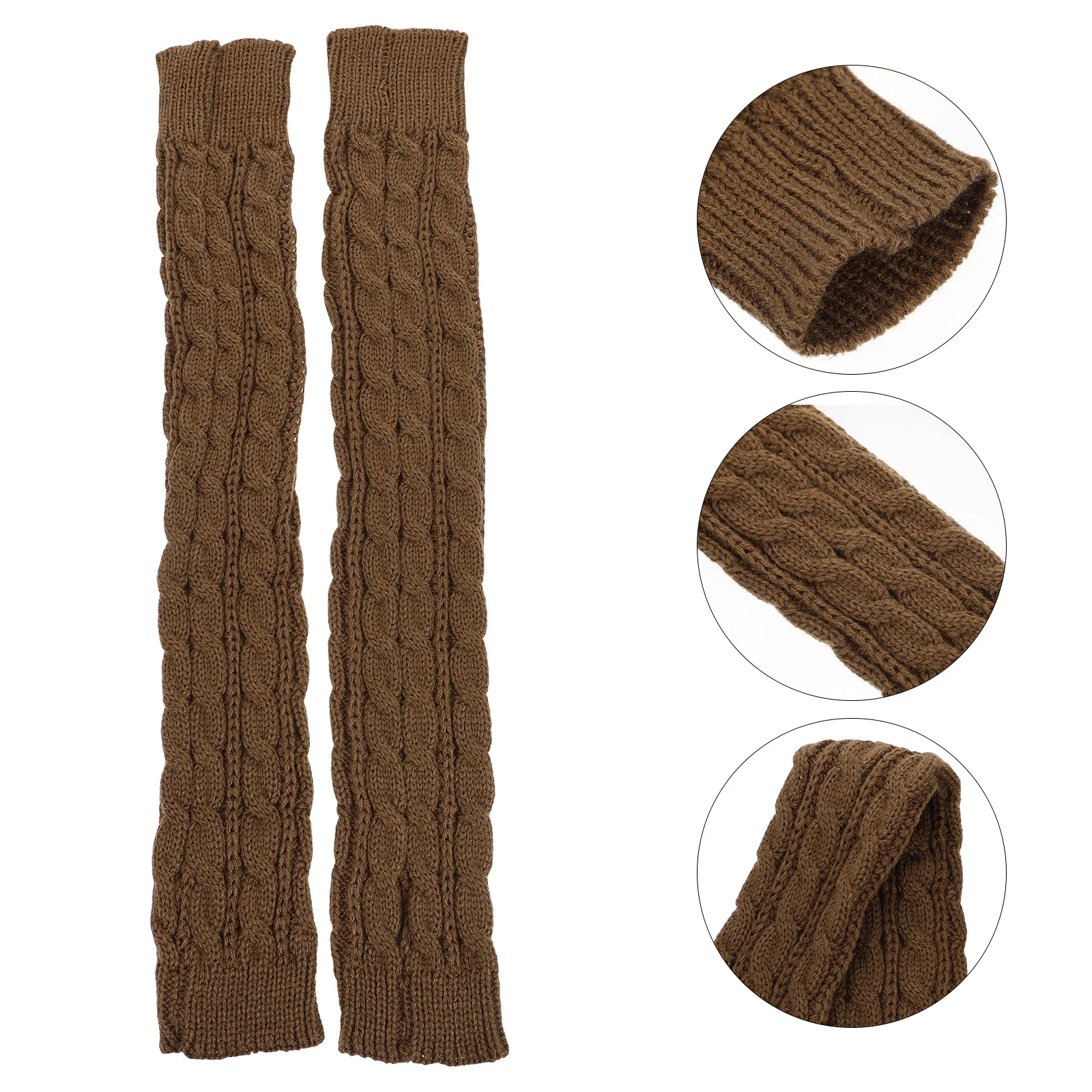 1Pair Practical Warm Knitted Arm Sleeves Long Fingerless Sleeve Winter Use Sleeves Outdoor Protection Cold Weather
1Pair Practical Warm Knitted Arm Sleeves Long Fingerless Sleeve Winter Use Sleeves Outdoor Protection Cold Weather