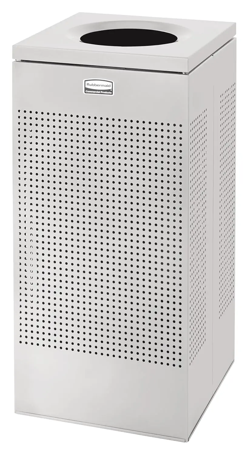 Rubbermaid Commercial Products Silhouette Square Open Top Trash Can, 16 Gal, Silver Metallic, Indoor for Offices/Hotel Lobbies/F
Rubbermaid Commercial Products Silhouette Square Open Top Trash Can, 16 Gal, Silver Metallic, Indoor for Offices/Hotel Lobbies/F