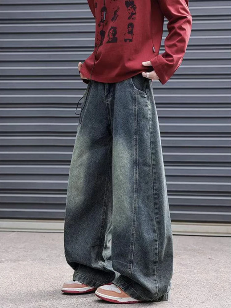 Retro Blue American Sle Knife Men's Jeans Trendy Straight Workwear Pants Low Waist Zipper Closure Casual Wear
Retro Blue American Sle Knife Men's Jeans Trendy Straight Workwear Pants Low Waist Zipper Closure Casual Wear