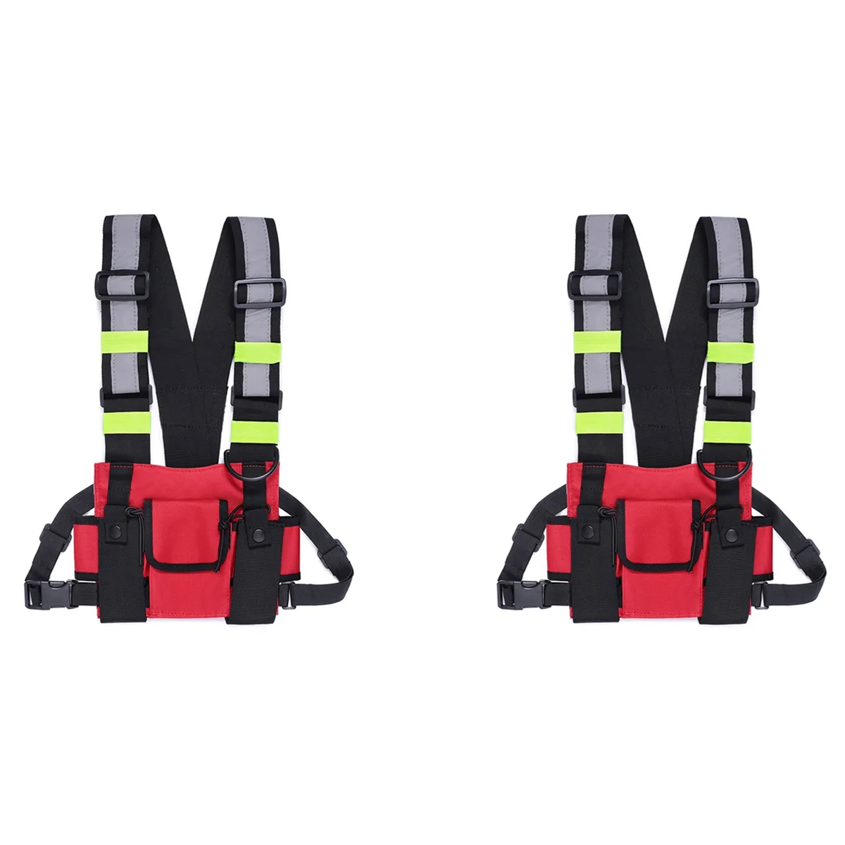 2X Walkie Talkie Double Chest Bag Radio Reflective Chest Harness Holder Bag Vest Rig Walkie Talkies Front Pack Pouch D
2X Walkie Talkie Double Chest Bag Radio Reflective Chest Harness Holder Bag Vest Rig Walkie Talkies Front Pack Pouch D