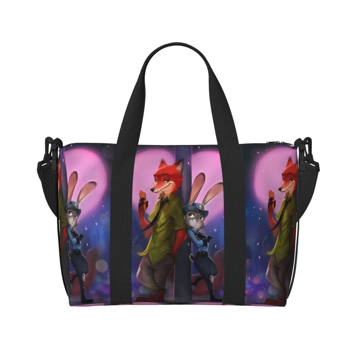 Custom Large Zootopia Cute Cartoon Tote Bag for Women Nick Fox Shopper Shoulder Beach Gym Travel Bag
Custom Large Zootopia Cute Cartoon Tote Bag for Women Nick Fox Shopper Shoulder Beach Gym Travel Bag
