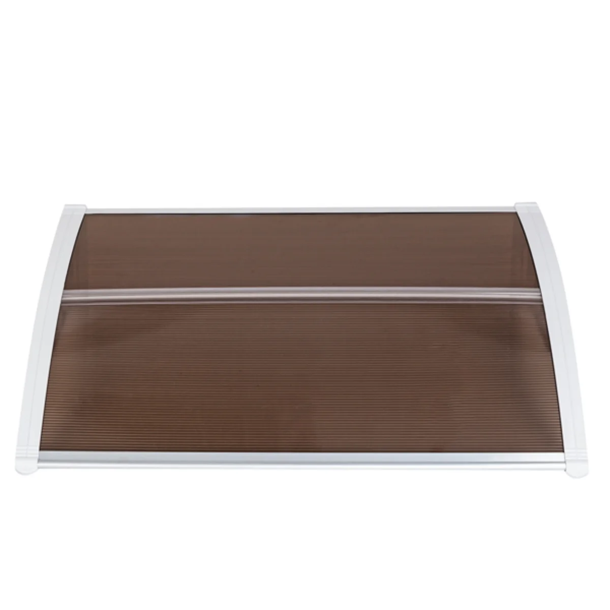 40×32in Brown Panel White Bracket Awning | Plastic Frame + Polycarbonate Sheet - Front/Rear Aluminum Strips Reinforced
40×32in Brown Panel White Bracket Awning | Plastic Frame + Polycarbonate Sheet - Front/Rear Aluminum Strips Reinforced