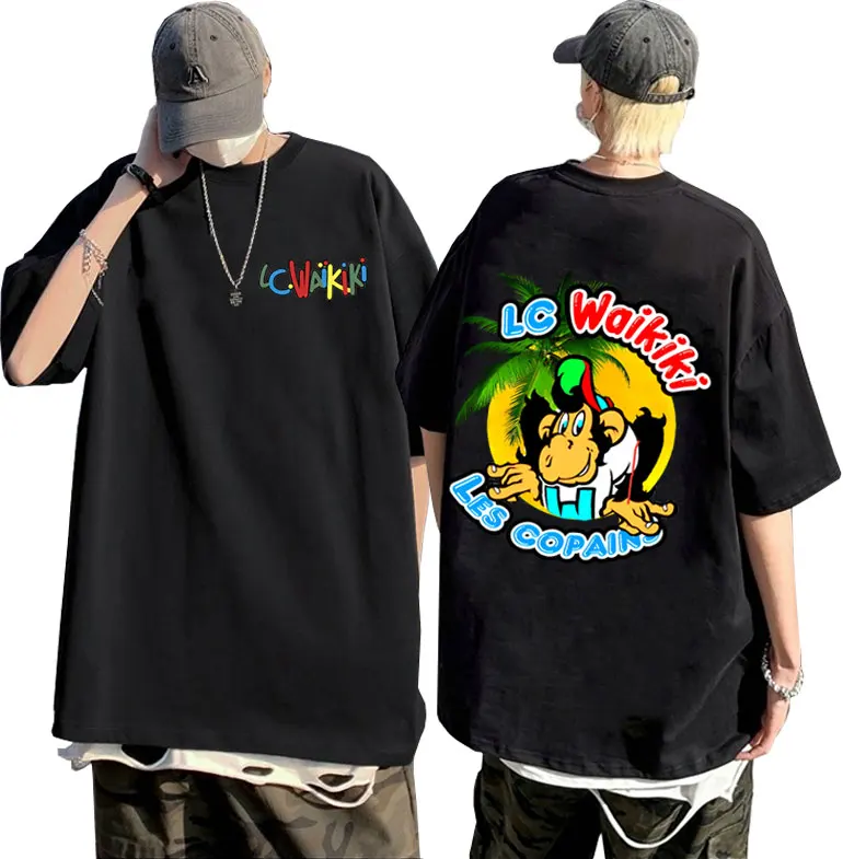 Lc Waikiki Monkey Is on Vacation Print Tshirt Funny Monkey Short Sleeve Men Women Fashion Pure Cotton T-shirt Male Casual Tees
Lc Waikiki Monkey Is on Vacation Print Tshirt Funny Monkey Short Sleeve Men Women Fashion Pure Cotton T-shirt Male Casual Tees