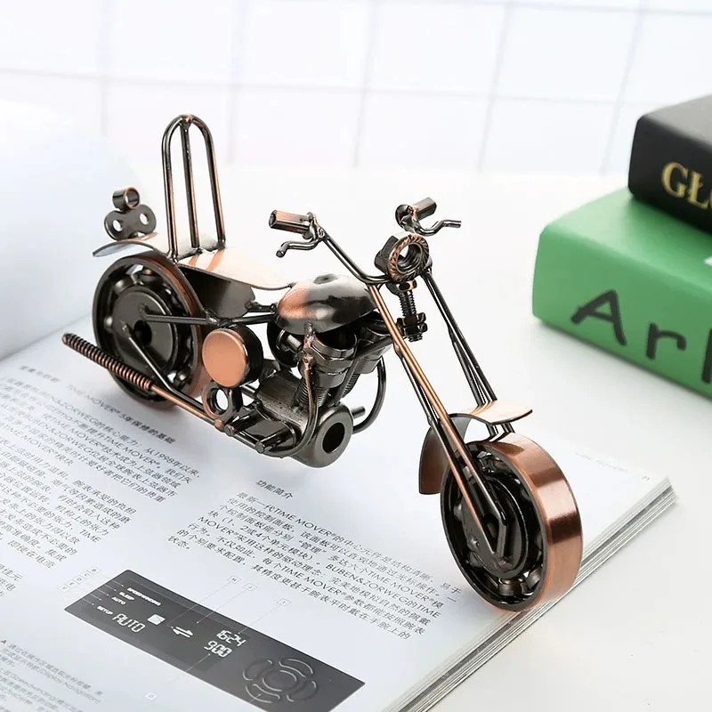 Metal Retro Motorcycle Model Motor Figurine Iron Motorbike Prop Handmade Boys Toys Gift Kids Home Office Decor Car Collection
Metal Retro Motorcycle Model Motor Figurine Iron Motorbike Prop Handmade Boys Toys Gift Kids Home Office Decor Car Collection